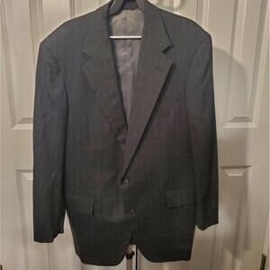 *SOLD* Men's Grey Pinstripe Polo By Ralph Lauren Blazer Size 42